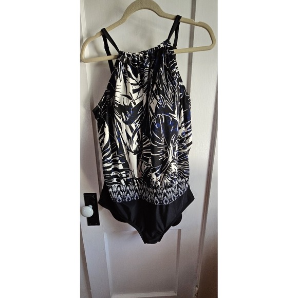 Swimsuits for all Tropiculture High neck Tankini w/tunnel adjustable strap Sz 20 - Picture 1 of 12